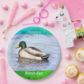 Duck Photo Birthday Paper Plate Pappteller (Party)