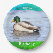 Duck Photo Birthday Paper Plate Pappteller (Vorderseite)