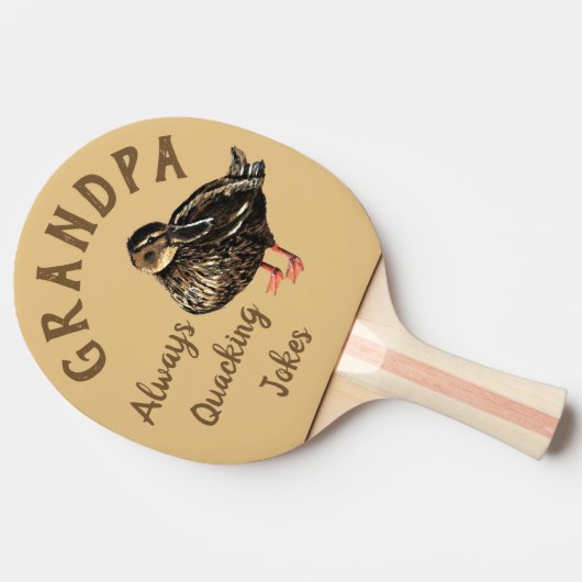 Duck Ping Pong Paddle Tischtennis Schläger (Seitenansicht)