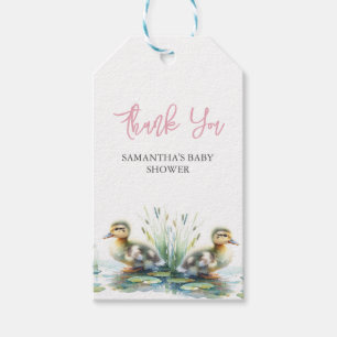 Duck Pink Baby Duwer Fevor Tags Vorlage Geschenkanhänger