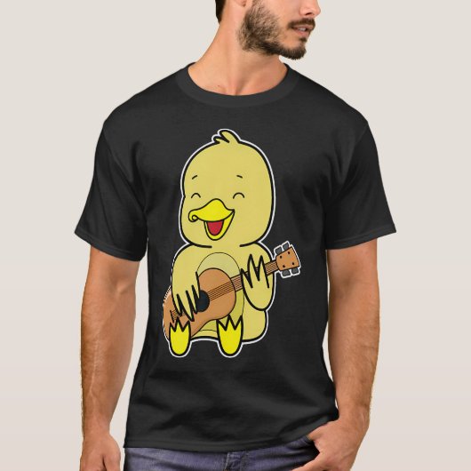 Duck Playing Guitar T-Shirt (Vorderseite)