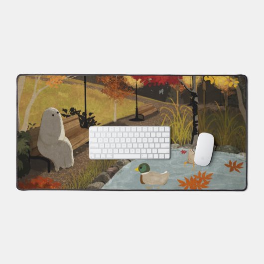 Duck Pond - Autumn Schreibtischunterlage (Tastatur & Maus)