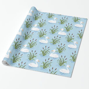 Duck Pond Pattern Geschenkpapier