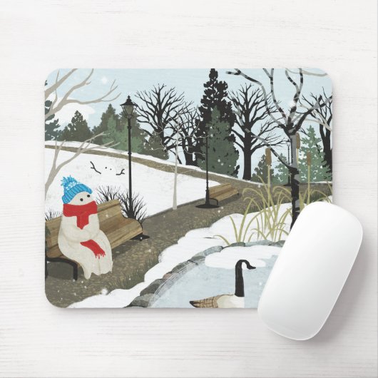 Duck Pond - Winter Mousepad (Mit Mouse)