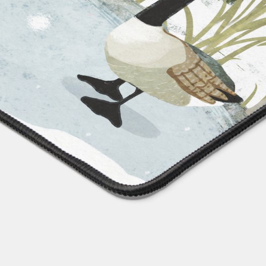 Duck Pond - Winter Schreibtischunterlage (Ecke)