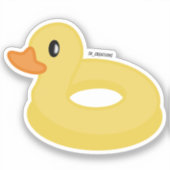 Duck Pool Floatie Aufkleber (Vorderseite)