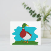 Duck Postkarte (Stehend Vorderseite)