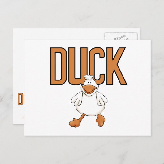 Duck Postkarte (Vorne/Hinten)