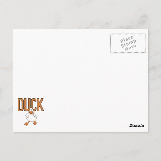 Duck Postkarte (Rückseite)