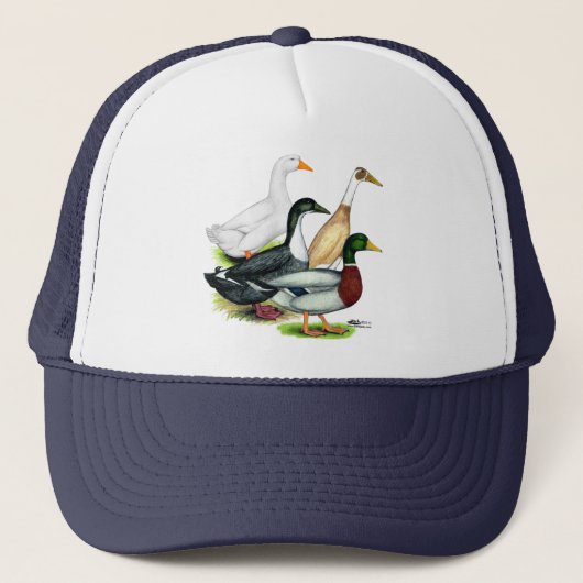Duck Quartet Truckerkappe (Vorderseite)