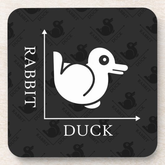 Duck Rabbit Illusion Getränkeuntersetzer (Vorderseite)