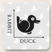 Duck Rabbit Illusion Getränkeuntersetzer (Vorderseite)