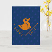 Duck Rabbit Illusion Karte (Gelbe Blume)