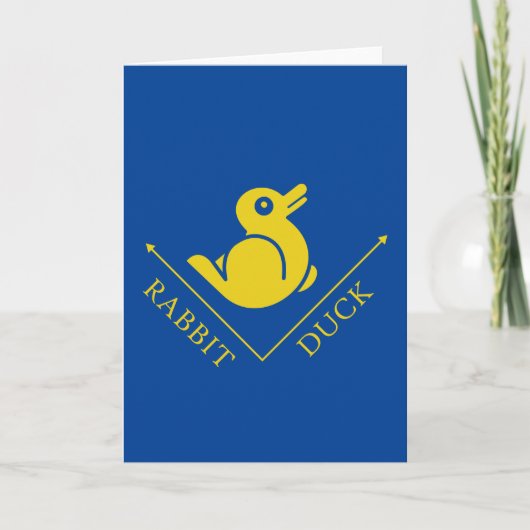 Duck Rabbit Illusion Karte (Vorderseite)