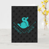 Duck Rabbit Illusion Karte (Gelbe Blume)
