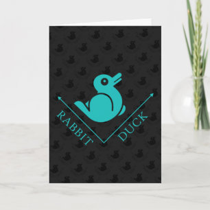 Duck Rabbit Illusion Karte