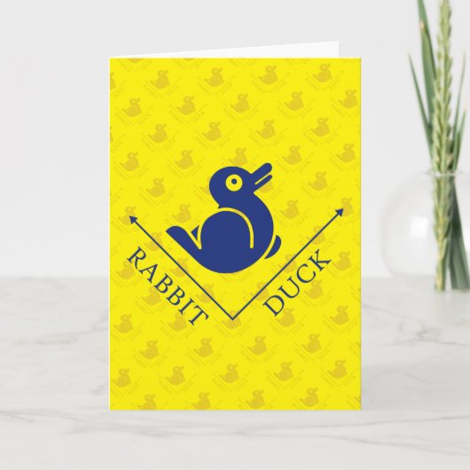 Duck Rabbit Illusion Karte (Vorderseite)