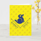 Duck Rabbit Illusion Karte (Gelbe Blume)