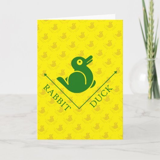 Duck Rabbit Illusion Karte (Vorderseite)