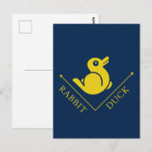 Duck Rabbit Illusion Postkarte (Vorne/Hinten)