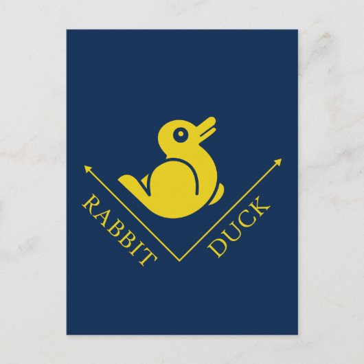 Duck Rabbit Illusion Postkarte (Vorderseite)