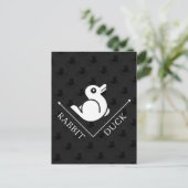 Duck Rabbit Illusion Postkarte (Stehend Vorderseite)