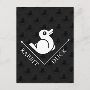 Duck Rabbit Illusion Postkarte