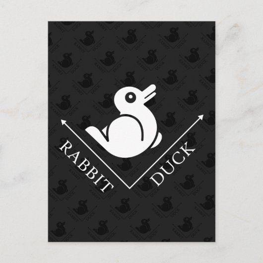 Duck Rabbit Illusion Postkarte (Vorderseite)