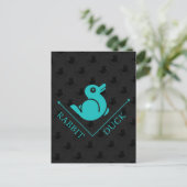 Duck Rabbit Illusion Postkarte (Stehend Vorderseite)
