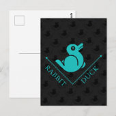Duck Rabbit Illusion Postkarte (Vorne/Hinten)