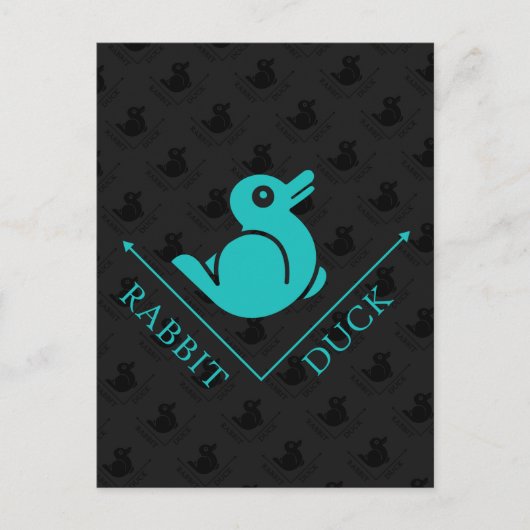 Duck Rabbit Illusion Postkarte (Vorderseite)