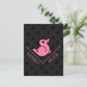 Duck Rabbit Illusion Postkarte (Stehend Vorderseite)