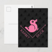Duck Rabbit Illusion Postkarte (Vorne/Hinten)