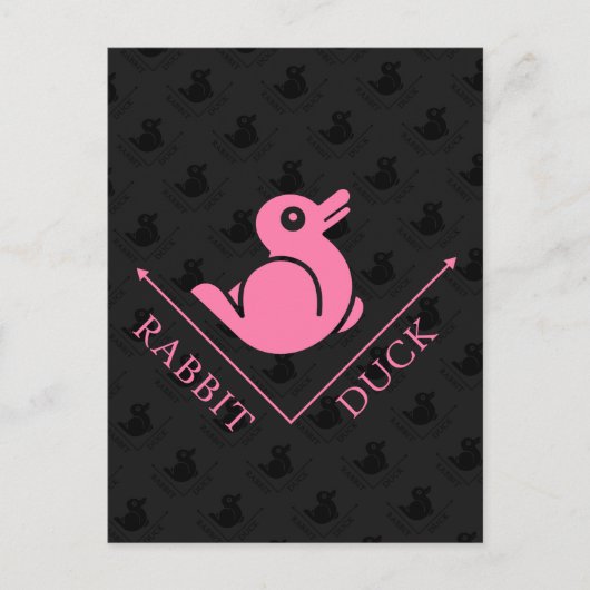Duck Rabbit Illusion Postkarte (Vorderseite)