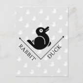 Duck Rabbit Illusion Postkarte (Vorderseite)