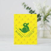 Duck Rabbit Illusion Postkarte (Stehend Vorderseite)