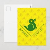 Duck Rabbit Illusion Postkarte (Vorne/Hinten)