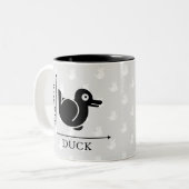 Duck Rabbit Illusion Zweifarbige Tasse (Vorderseite Links)