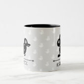 Duck Rabbit Illusion Zweifarbige Tasse (Mittel)