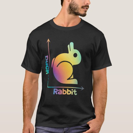 Duck Rabbit Optical Illusion Science Nerd Math Gee T-Shirt (Vorderseite)