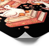 Duck Reading Books Librarian Valentine Teacher Val Poster (Ecke)