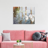 Duck Reflections ll Leinwanddruck (Insitu (Wohnzimmer))