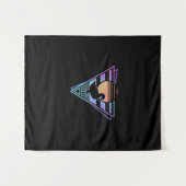 Duck Retro 80er EDM Synthwave Gift T - Shirt Wandteppich (Vorderseite (Horizontal))