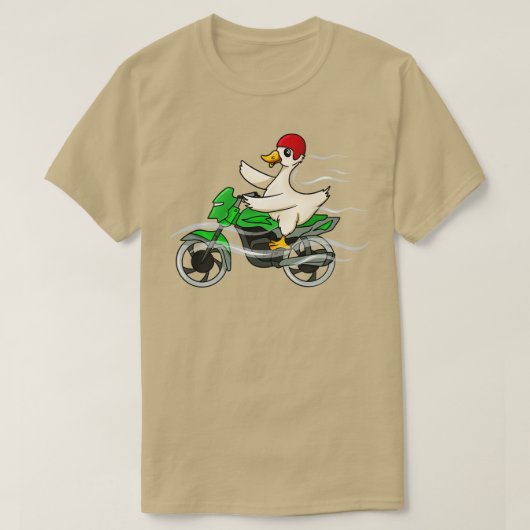 Duck Riding Motorrad T-Shirt (Design vorne)