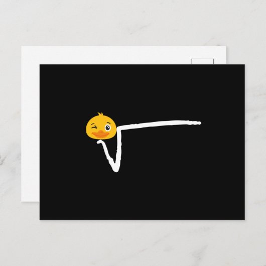 Duck Root T - Shirt N-TE Postkarte (Vorne/Hinten)