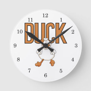 Duck Runde Wanduhr