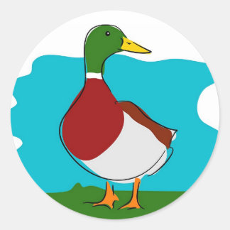 Duck Runder Aufkleber