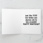 DUCK SAGT "YOU" STAND IN A CROWD!!!!! KARTE (Innenseite)