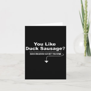 Duck Sausage Darf ich die Wurst Funny Inapp vorsch Karte