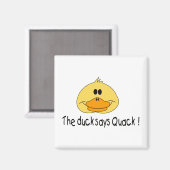 Duck Says Quack Magnet (Vorderseite/Rückseite)